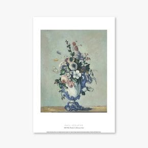Flowers in a Rococo Vase - 폴 세잔 005