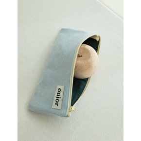 flat pencil case - morning sky (topside zipper)