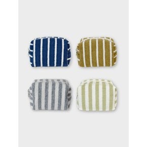 Stripe terry pouch (4colors)