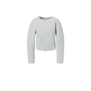 샵아모멘토 아모멘토 25SS Rounded Zip-Up Cardigan (2 Colors)