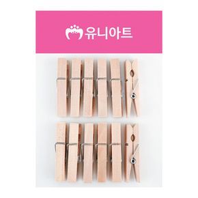 유니아트 1200 나무집게 (대) (원목)