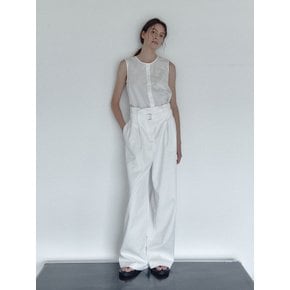 TWO-WAY BELTED JUMPSUIT (WHITE)