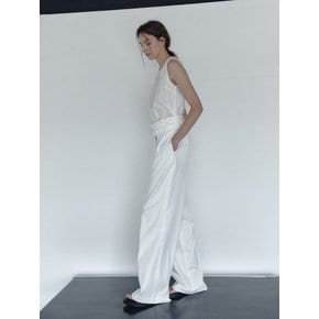 TWO-WAY BELTED JUMPSUIT (WHITE)