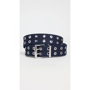 4975339 GANNI Double Eyelet Denim Belt 101584581