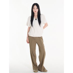 BOOTS CUT SLIT SLACKS_ 2 COLOR(LEBSMPT5328)