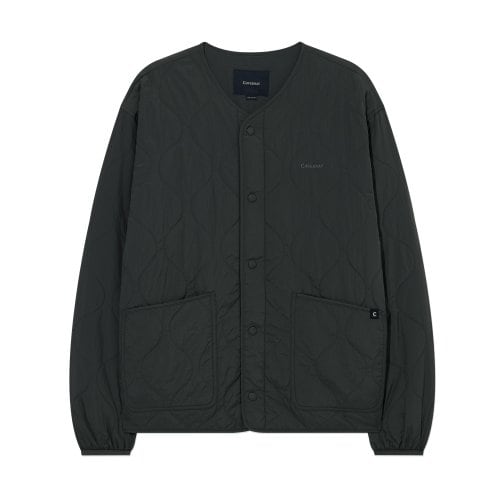 숏 퀼팅 자켓 차콜 CO2504JK11CH