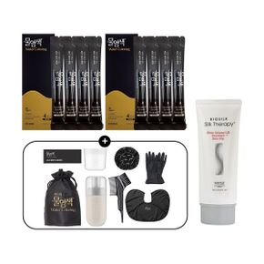 비건 물염색 와인브라운 8회분+염색도구+트리트먼트 100ml_P409027470