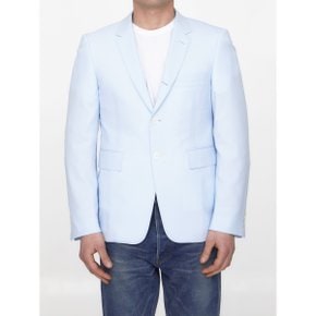 톰 브라운 Single-breasted wool jacket Mens Jacket MJC001H_F0190_480 Light Blue