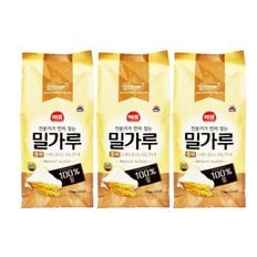 해표 중력 밀가루 중력분 1kg x 3개