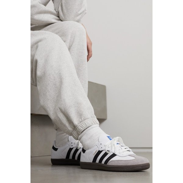 삼바 Og 가죽 스웨이드 스니커즈 화이트 1647597302441052