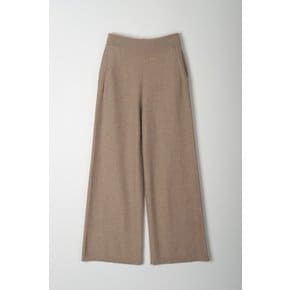 cashmere 100%  classic knit pants - Brown