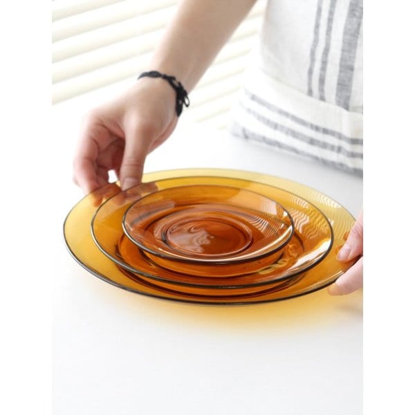 Duralex 엠버 플레이트 2size