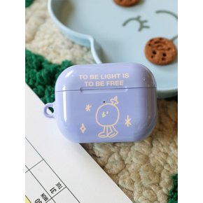 캐리라이트 렌지 라벤더 유광 하드 에어팟 케이스