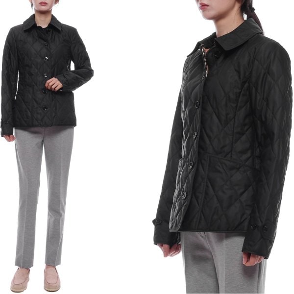 [부산점] 25SS 여성 다이아몬드 퀼팅 재킷 (8049866 BLACK 25S)