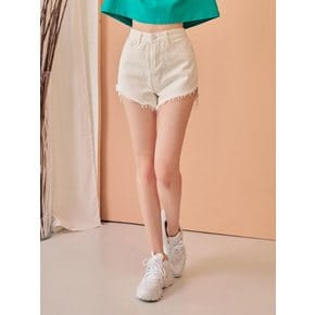 멜튼 언발 데님 숏팬츠_OB05DNME11Z