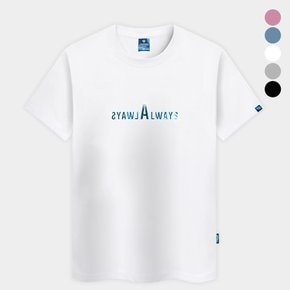 블루 호일 올웨이즈 반팔티 남녀공용 빅사이즈 S~4XL 박스티 면티 커플티 단체티 티셔츠