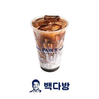 빽다방 디카페인 콜드브루 흑당라떼(ICED)