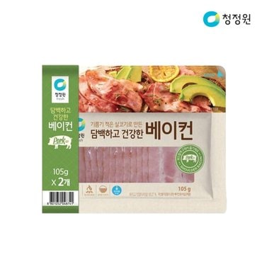  청정원 담백하고 건강한 베이컨 210g x5개