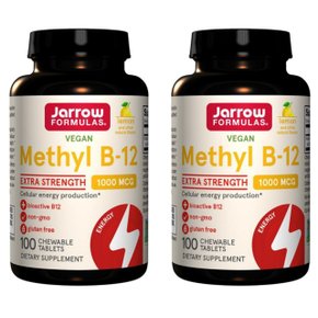 자로우 포뮬러스 메틸 B12 1000mg 레몬맛 100츄어블 사탕정제 X 2통