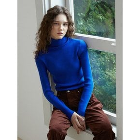 Soft Knit Turtleneck (Blue)