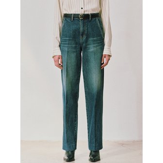 르비에르 TAPERED FIT DENIM PANTS (BLUE)