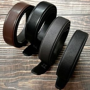 국산 플럼도트 교체용 소가죽허리띠 자동벨트용110cm