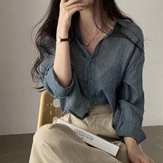 남방 셔츠 린넨 베이직 긴팔 데일리 여성 봄 여름 가을