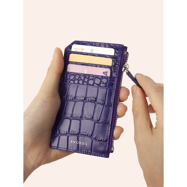 [리퍼브] PLATTE CROC zipper wallet