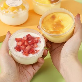 푸딩컵 디저트컵 그릭 요거트 PP 용기 푸딩 요거트통 일회용 플라스틱컵 투명컵 푸딩병 BB0374