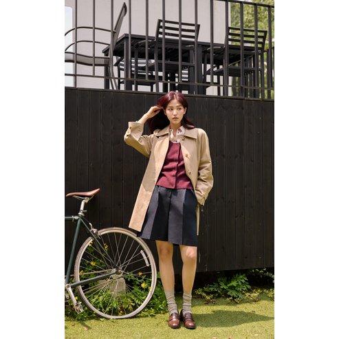 올리브데올리브 [인플루언서 착장]맥 하프 벨티드 트렌치코트 OW4AR838
