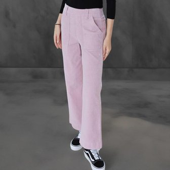 신세계라이브쇼핑 [옷자락] 여성 빅포켓 골덴 뒤밴딩 세미 와이드 스판 기모 팬츠