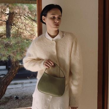 로서울 Curly tote bag Olive grove