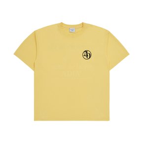 NEW SYMBOL BIO WASHING SHORT SLEEVE T-SHIRT YELLOW 심볼 바이오 반팔 옐로우