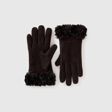 Fur heart gloves_6G6LDG008700