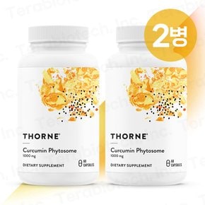 [무료배송] Thorne 쏜리서치 쏜땡땡 Curcumin Phytosome 커큐민 피토솜 60캡슐 2병