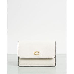 5020006 Coach Essential Polished Pebble Mini Trifold Wallet - Chalk 103393782