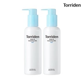 다이브인 저분자 히알루론산 클렌징 밀크 200ml, 2개
