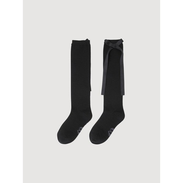 Ribbon Point Knee Socks (black) LXLAX26160BKX