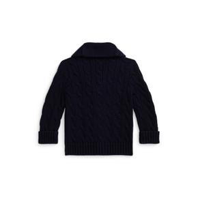 랄프 로렌 베이비 남아 케이블 니트 코튼 숄 카디건(CWPOSWEI6820272410)