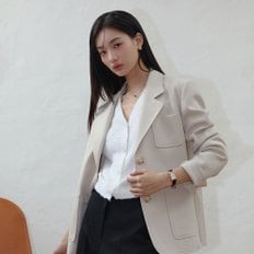 잇미샤 [25 S/S] 잇미샤 아웃 포켓 싱글 자켓 ITP2ZJK830