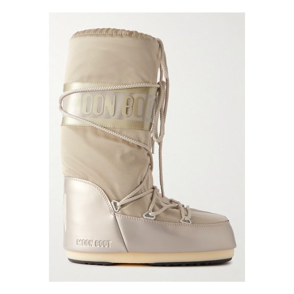 문부츠 아이콘 글랜스 셸 Pvc 스노우 부츠 플래티넘 1647597307949018