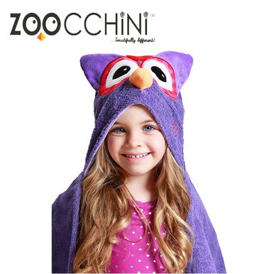 ZOOCCHINI 주치니 캐릭터 후드타올 주니어 Olive the Owl