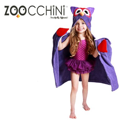 ZOOCCHINI 주치니 캐릭터 후드타올 주니어 Olive the Owl