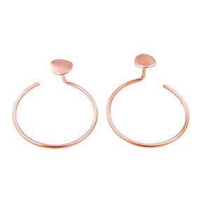 14K GOLD [귀걸이] P라운드 민 귀걸이