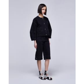 [파주점] [송지오우먼]지제로 버뮤다 데님 팬츠 블랙 WH2PT831BK