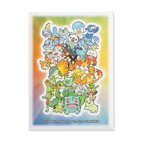 Pokemon 포켓몬 센터- TCG 퍼스트 파트너- 파워카드슬리브 65슬리브 ,