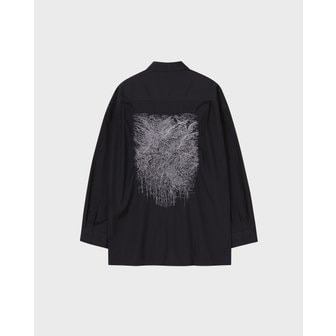 송지오 [파주점] 옴므 시그니처 아트워크 오버 셔츠 SI2SH900BK