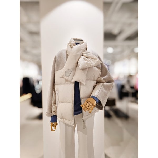 [파주점] 머플러 울 배색 구스다운 점퍼 CPBA2PD321