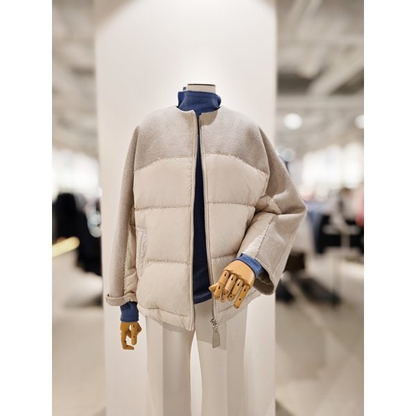 [파주점] 머플러 울 배색 구스다운 점퍼 CPBA2PD321