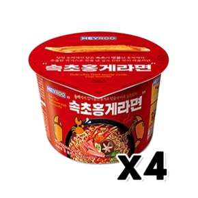 속초홍게라면 115g 얼큰매운해물맛 x 4개